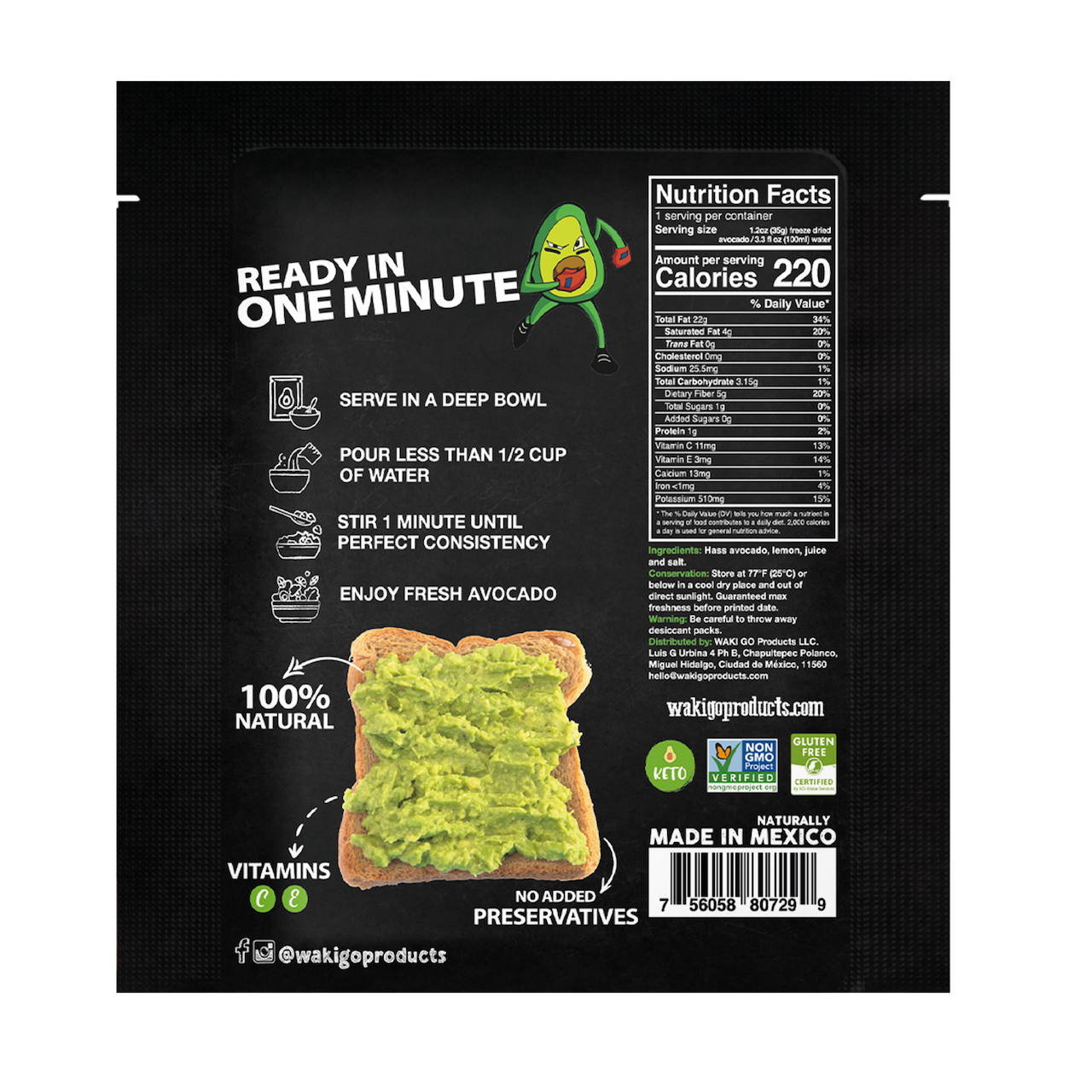 WAKI GO Original Flavor Hass Avocado