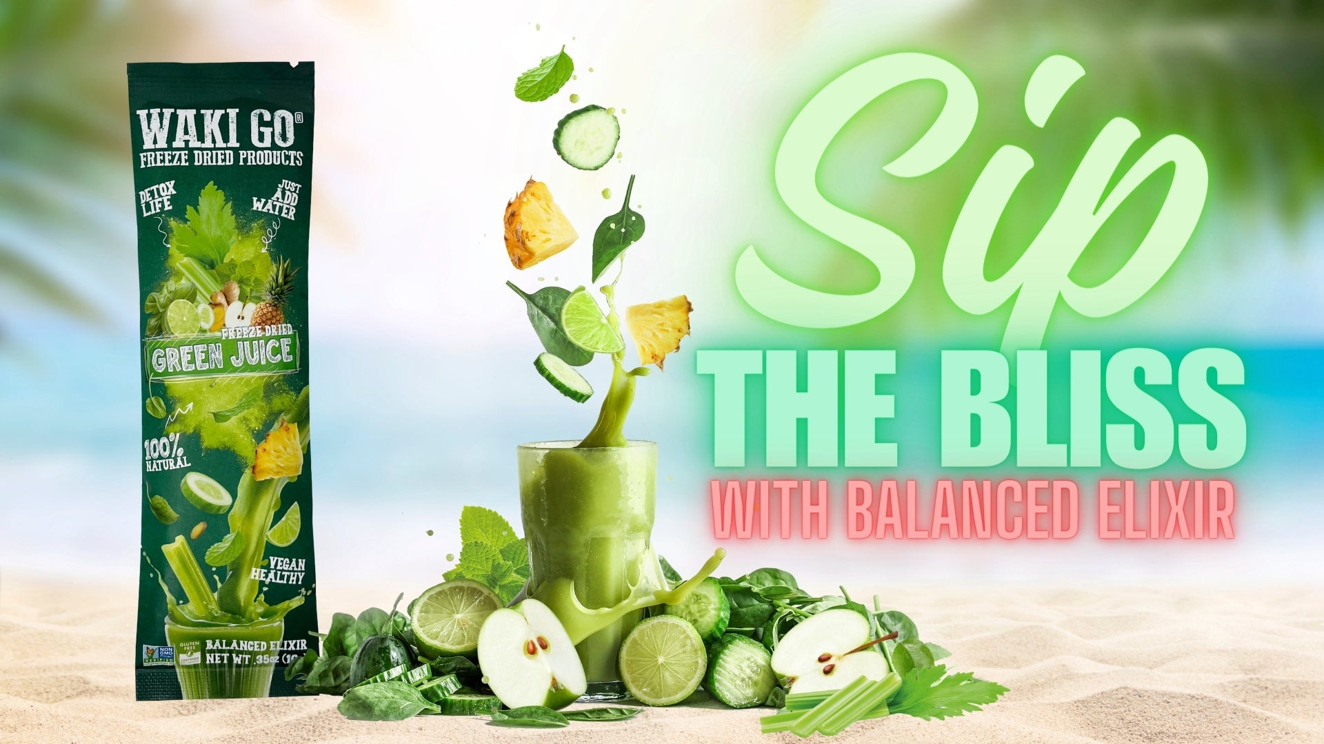 WAKI GO Green Juice Balanced Elixir